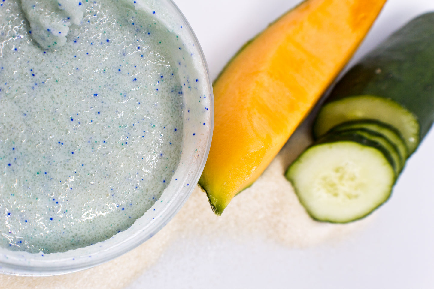 Cucumber Melon Emulsified Sugar Scrub (Large- 8 oz)