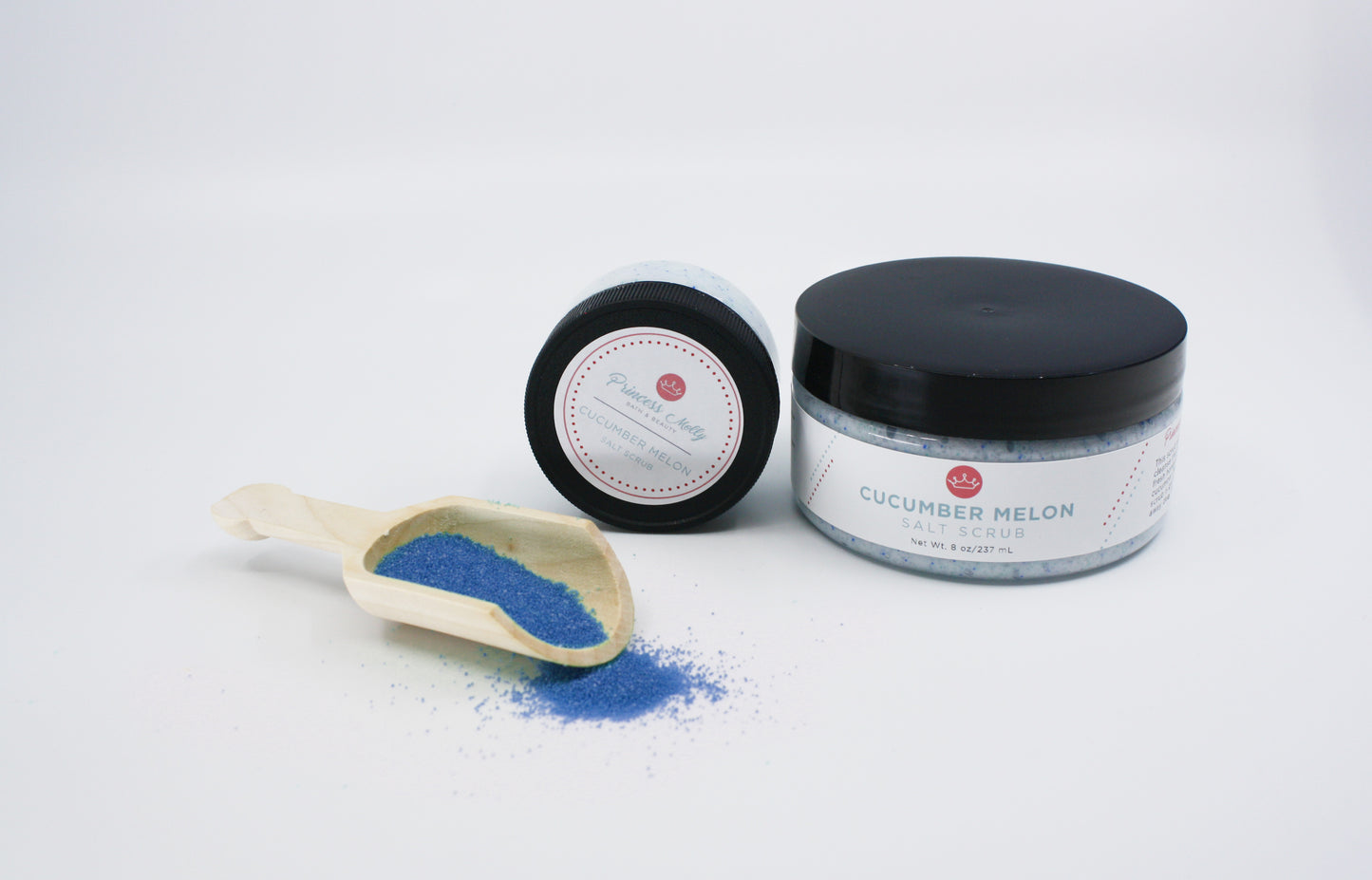 Cucumber Melon Salt Scrub (Large- 8 oz)