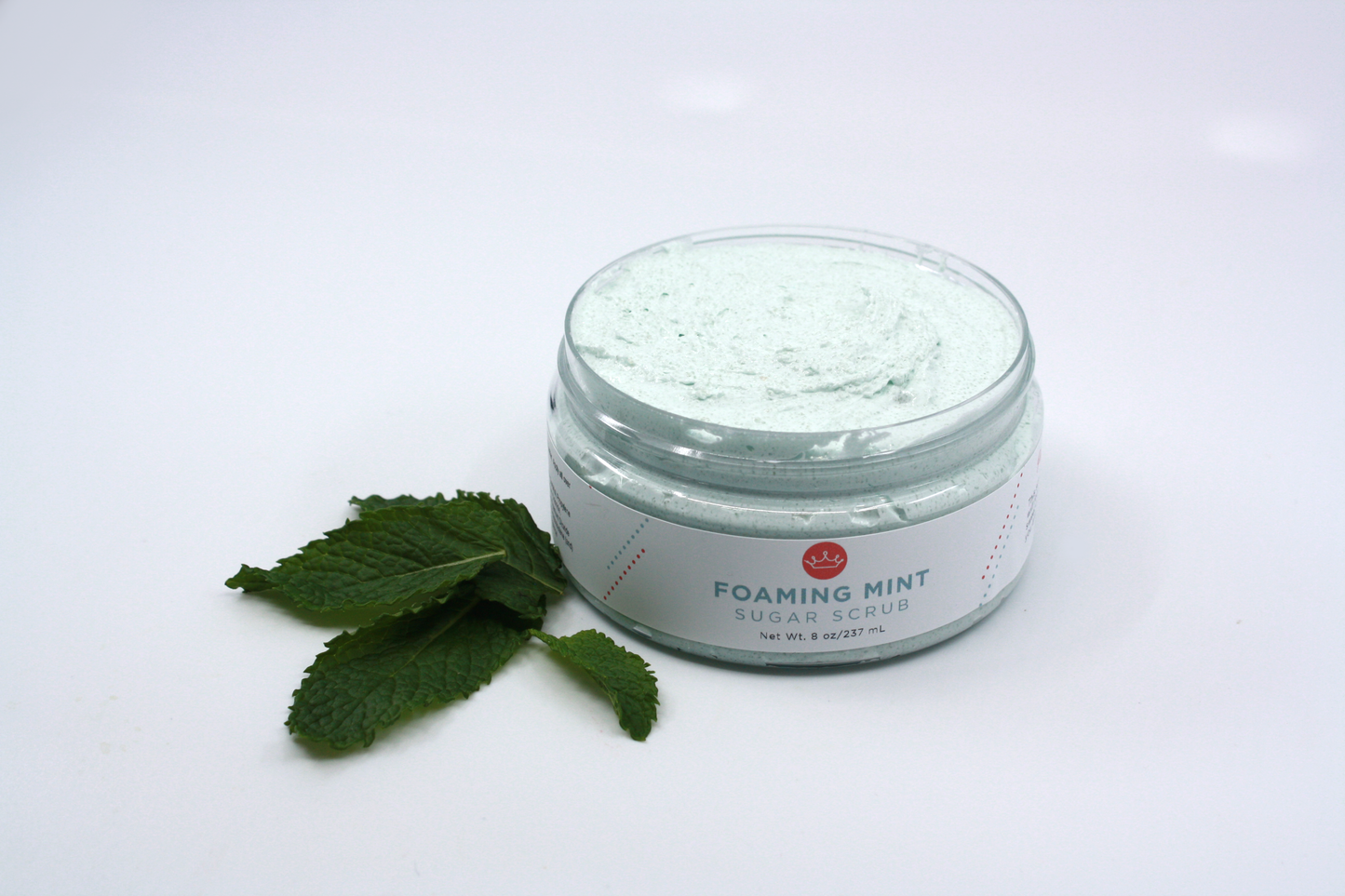 Foaming Mint Sugar Scrub (Large- 8 oz)