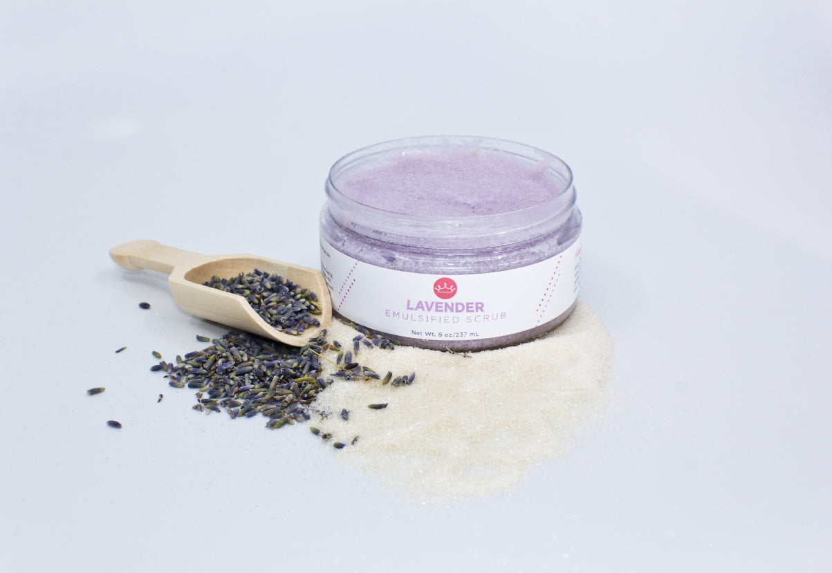 Lavender Emulsified Sugar Scrub (Large- 8 oz)