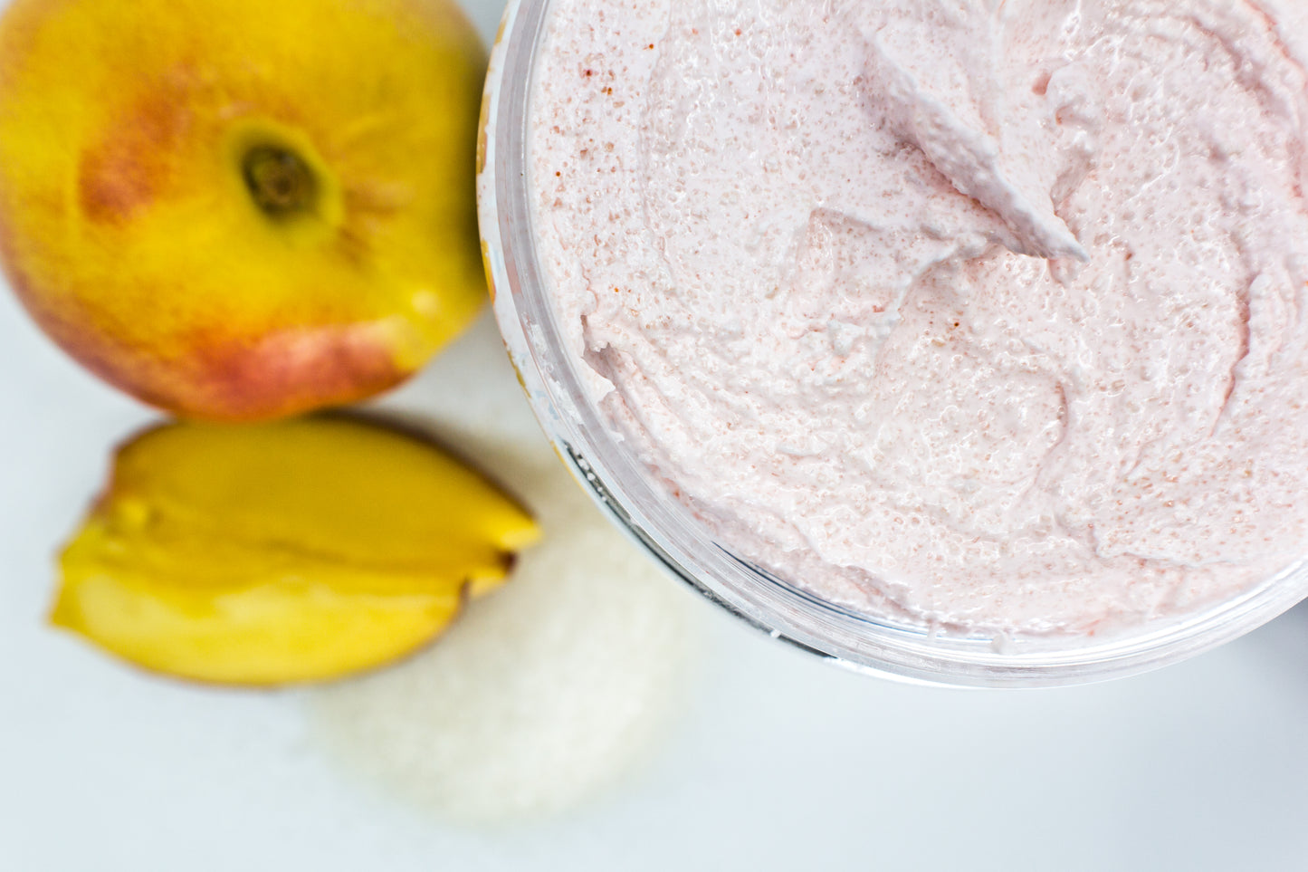 Foaming Georgia Peach Sugar Scrub (Large- 8 oz)