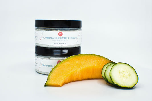 Foaming Cucumber Melon Sugar Scrub (Large- 8 oz)