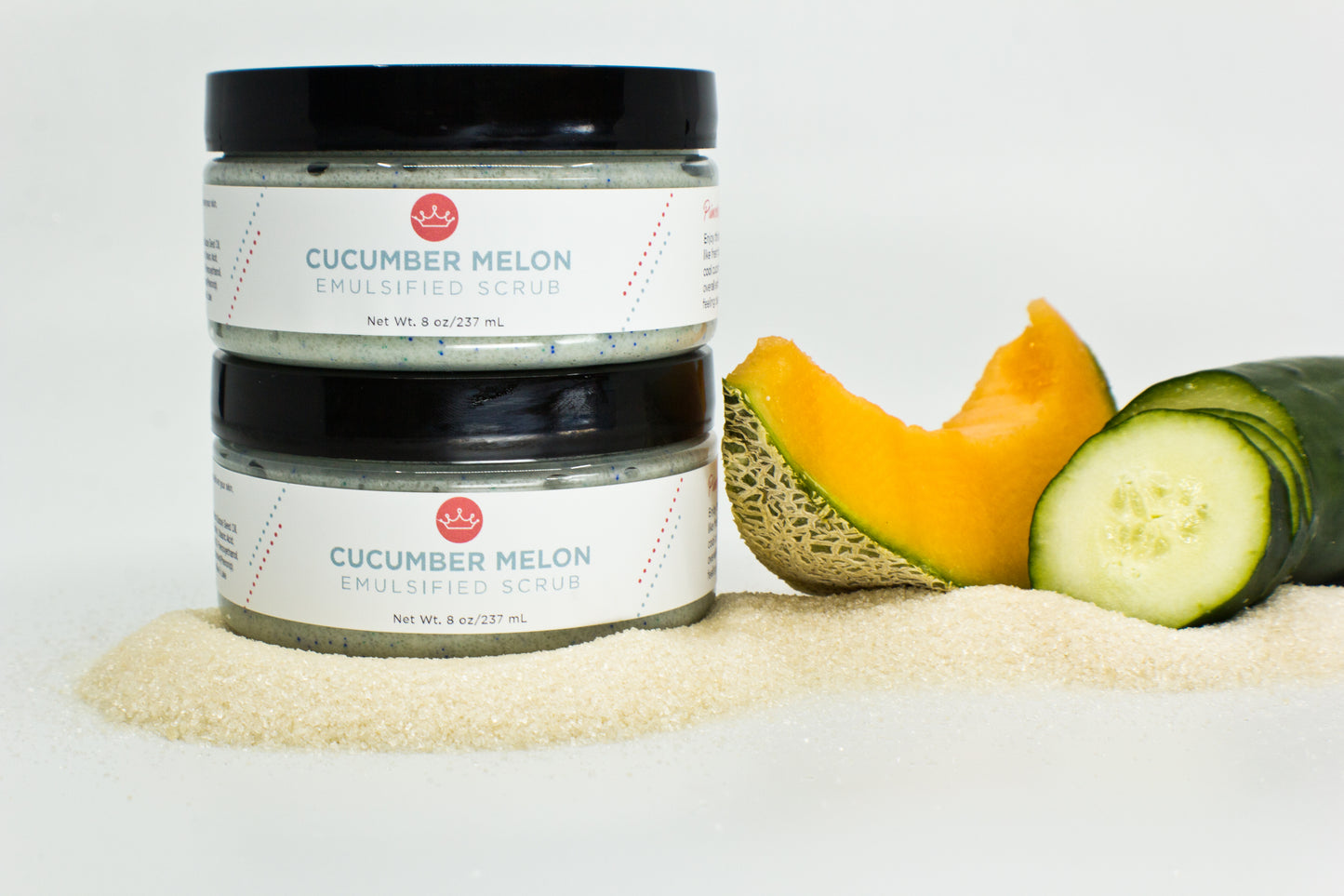 Cucumber Melon Emulsified Sugar Scrub (Large- 8 oz)
