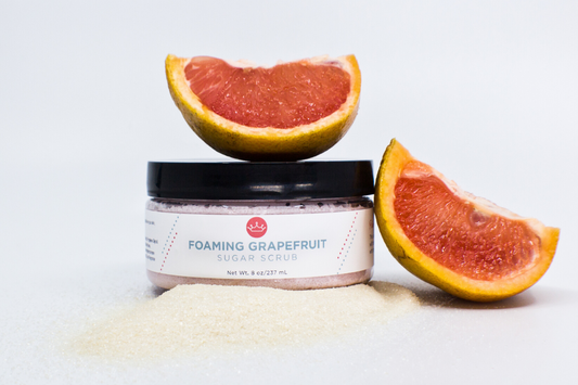 Foaming Grapefruit Sugar Scrub (Large- 8 oz)